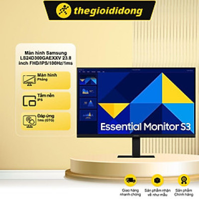 Màn hình Samsung LS24D300GAEXXV 23.8 inch FHD/IPS/100Hz/1ms - Hàng chính hãng