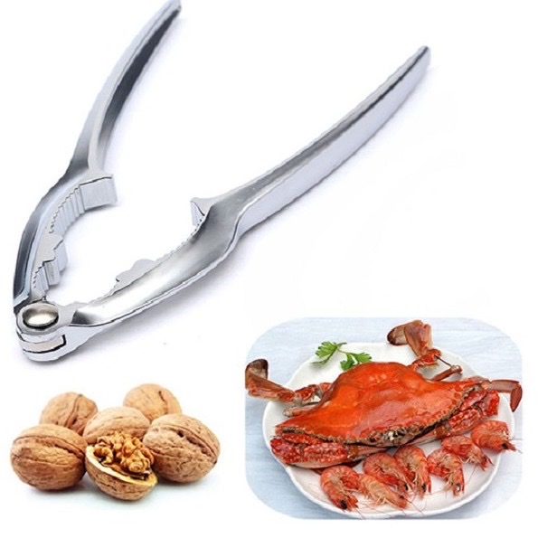 Kẹp cua Inox chuyên dùng ăn hải sản kẹp càng cua, ghẹ,tôm hùm kẹp các loại hạt trái cây cứng, dụng cụ hỗ trợ đa năng