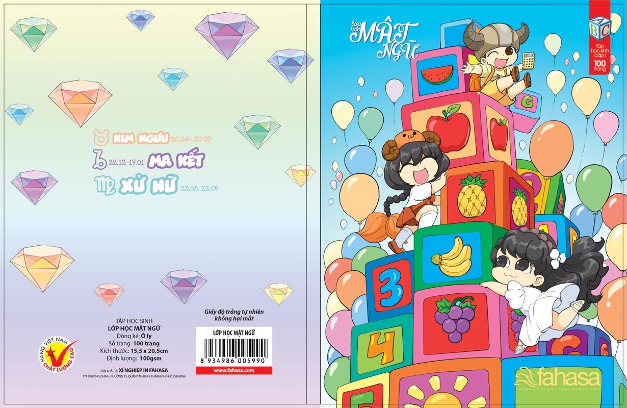Tập Lớp Học Mật Ngữ - 100 Trang - 4 Ô Ly (Mẫu Màu Giao Ngẫu Nhiên)