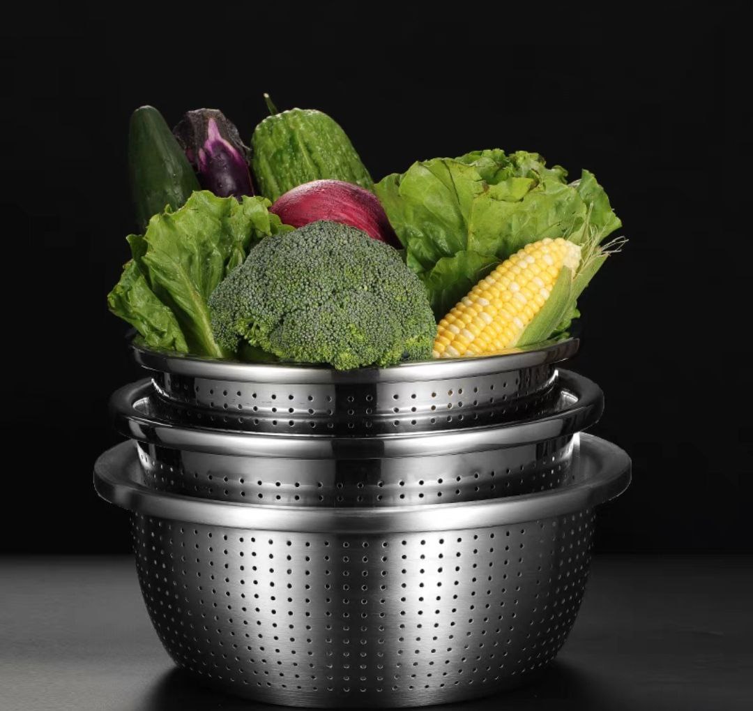 rổ inox ,rá vo gạo inox 304% cao cấp