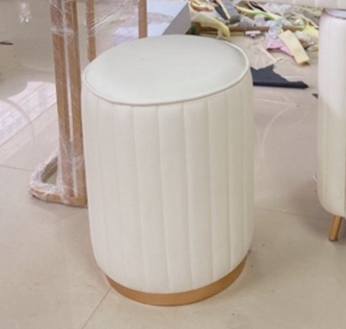 Ghế đôn tròn Juno Sofa đế sắt mạ JN4