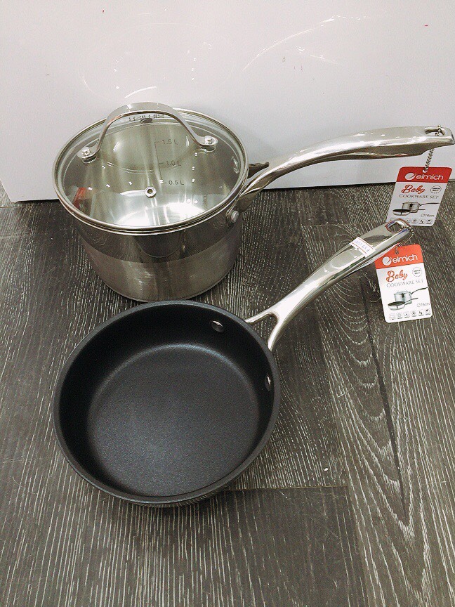 Bộ nồi và chảo inox Elmich baby EL-3795 size 16cm
