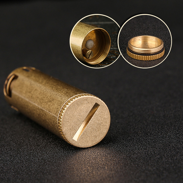 Vỏ Hột Quẹt Bật Lửa Xăng Promise BNC-015 Đồng Cao Cấp Lửa Ngọn Đẹp Độc Lạ - Dùng Xăng Bấc Đá