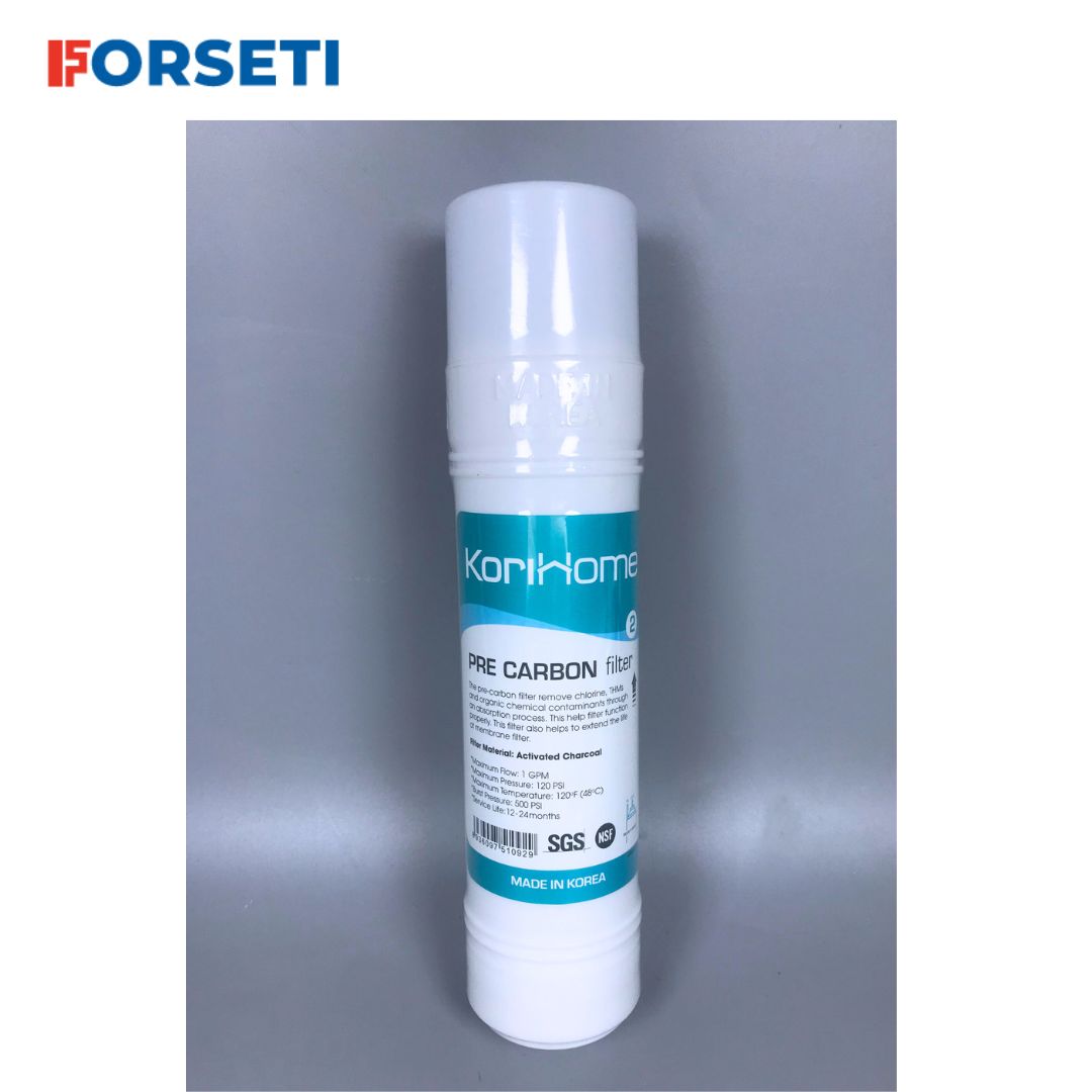 Combo 4 lõi lọc thô: 2 Sediment + 2 Pre carbon chính hãng Korihome