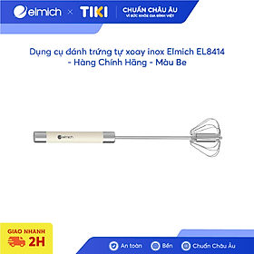 Dụng cụ đánh trứng tự xoay inox Elmich EL8414 - Hàng Chính Hãng
