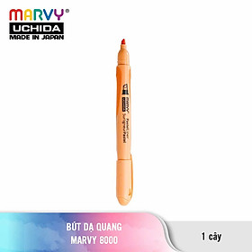 Bút dạ quang 6 màu Pastel Marvy Uchida 8000