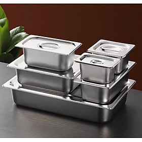  KHAY TOPPING INOX ĐỰNG THẠCH TRÀ SỮA ĐỒ ĂN BUFFET GIA ĐÌNH NHÀ HÀNG KHÁCH SẠN  BẾP ĂN TẬP THỂ – CHẤT LIỆU CAO CẤP, SANG TRỌNG NHIỀU SIZE ĐA KÍCH THƯỚC 