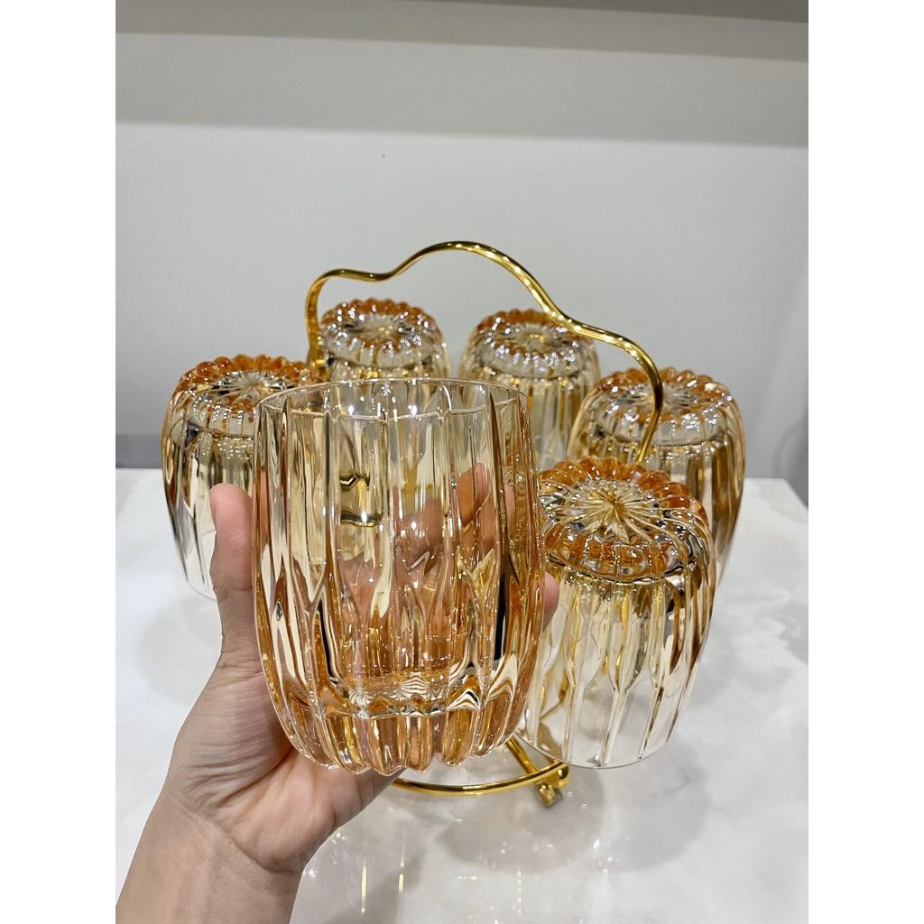Bộ 6 Cốc Thuỷ Pha Lê Siêu Rẻ Sang Trọng Tinh Tế