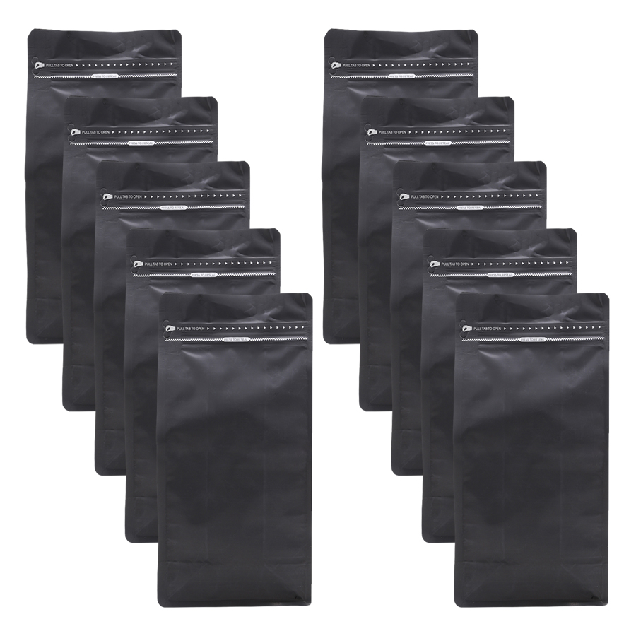 Túi Zip Đáy Bằng Pocket Đen Mờ (13 x 26.5 cm)