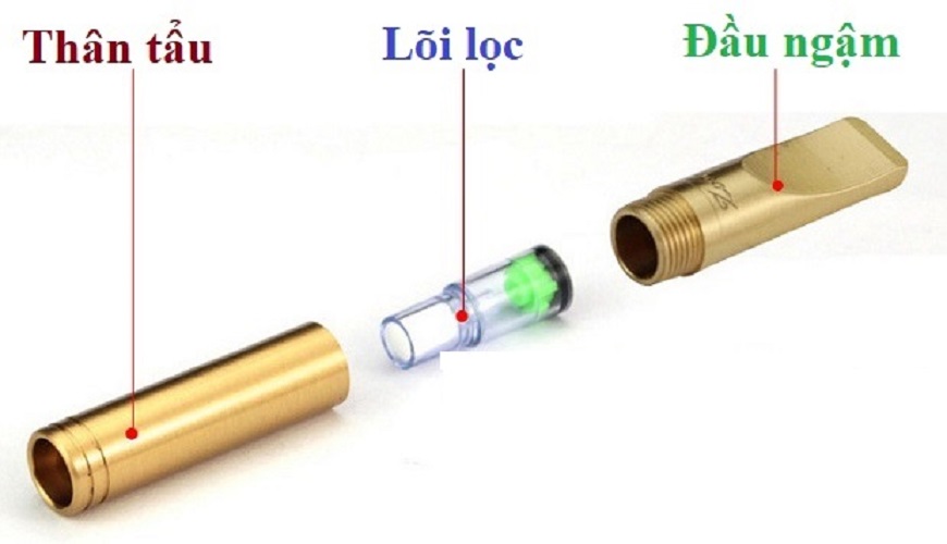 Tẩu lọc Zobo lõi bông thay thế ZB-363 cỡ to và nhỏ