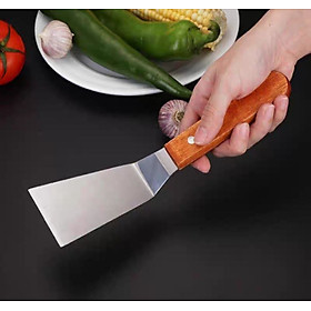 XẺNG CHUYÊN DÙNG XÀO CHIÊN XẺNG LÀM BÁNH INOX 304 CÁN GỖ XẺNG XÀO CHIÊN DÙNG TRONG NHÀ BẾP NẤU ĂN XẺNG LÀM BÁNH CAO CẤP