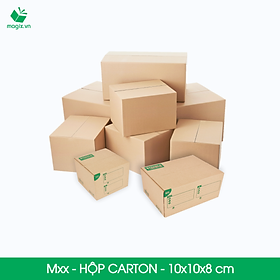 Hộp 10x10x8 cm - Combo 100 thùng hộp carton đóng hàng - tùy chọn chất lượng