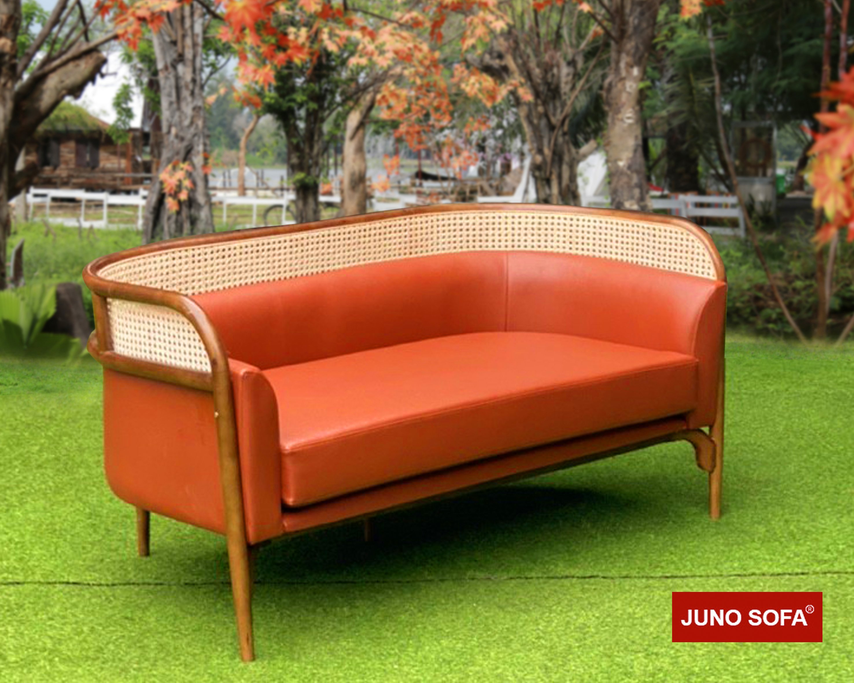 Sofa mây nệm cao cấp Juno Sofa 1m8