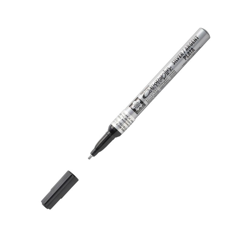 Bút Thư Pháp Sakura Pentouch Calligrapher Fine 1.8mm - Màu Bạc