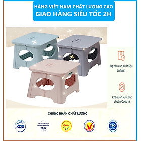 Ghế đẩu gấp gọn Hokori nhựa Việt Nhật - Ghế Đẩu,Ghế Xếp Lùn, Ghế Đẩu Gập Gọn Dễ Dàng Mang Theo Du Lịch - Hàng Việt Nam