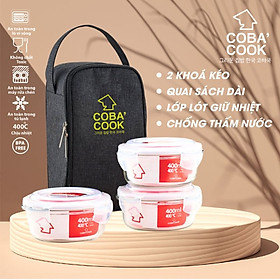 Bộ hộp cơm thủy tinh COBA