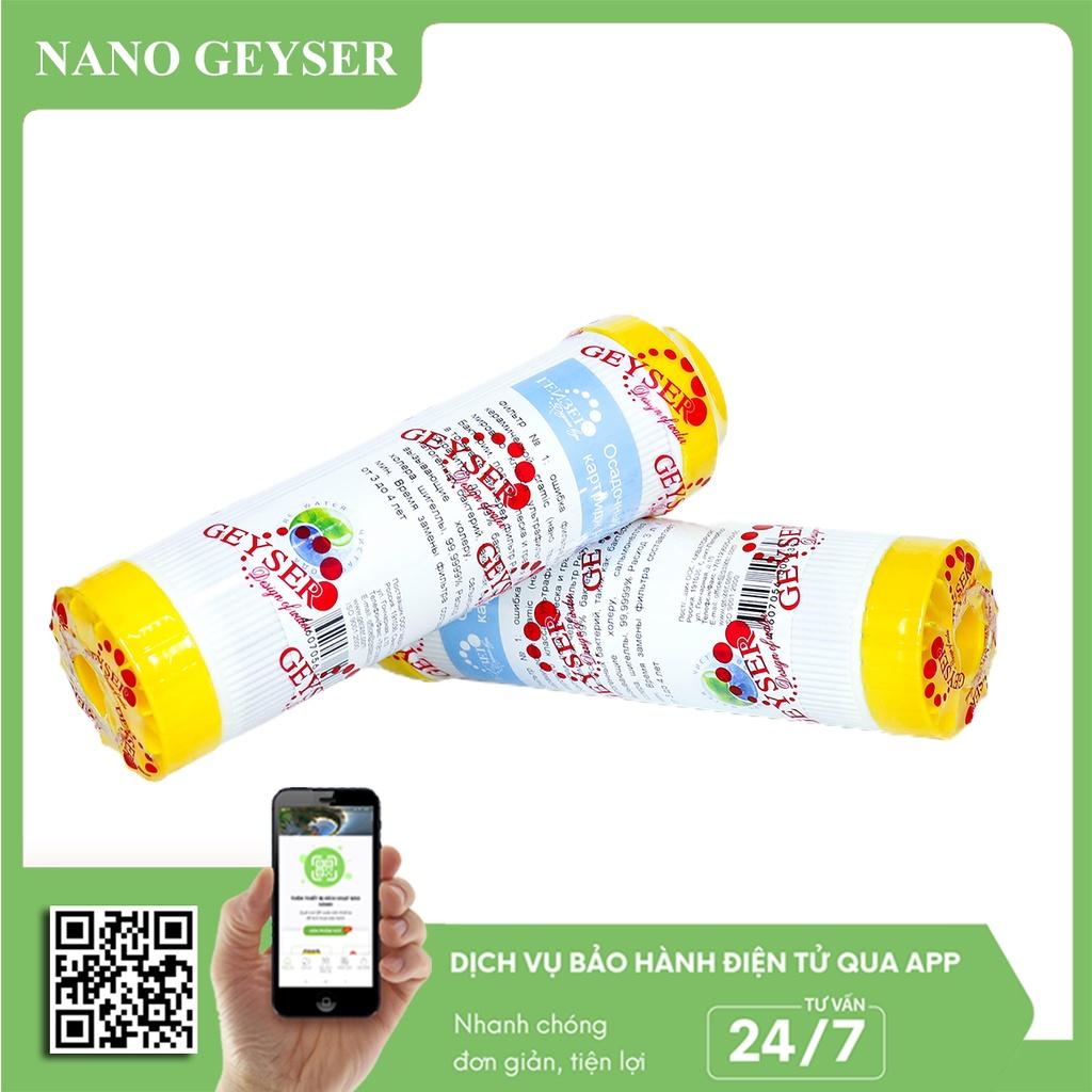 Lõi lọc nước số 2 máy NANO, Lõi Cation Nano Geyser, Dùng cho các dòng máy lọc nước NANO, UF, Geyser Eco, Ecotar, TK - Hàng Chính Hãng