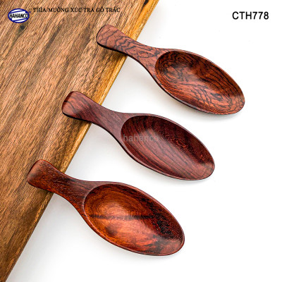 Muỗng xúc trà gỗ trắc siêu sạch (HAHANCO) Hữu dụng cho bạn mỗi khi thưởng trà - CTH778