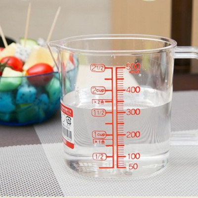 Ca đong có vạch chia Nakaya 500ml, vạch chia màu đỏ sáng, an toàn 100% không chì, rất dễ nhận đọc - nội địa Nhật Bản 