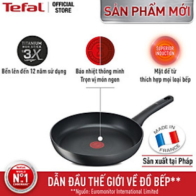 Chảo chiên chống chính đáy từ Tefal Ultimate 20cm, dùng cho mọi loại bếp - Sản xuất tại Pháp - Hàng chính hãng