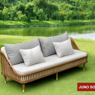 Bộ sofa Cao Cấp Bắc Âu Juno Sofa. băng 1m8, 2 đơn, đôn và bàn