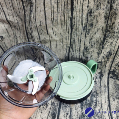 Dụng Cụ Băm Rau Củ Quả, Xay Hành Tỏi LocknLock 3 Lưỡi Dao Sắc Bén CKS313-650ml - Hàng Chính Hãng