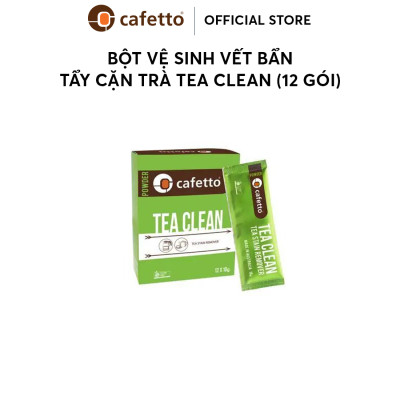Bột vệ sinh vết bẩn trà, tẩy cặn trà Cafetto Tea Clean (12 gói)