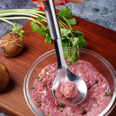 Muỗng Thìa Inox Tạo Làm Thịt Viên Cá Viên Chia Thịt Viên Nhanh Tiện Dụng - Hàng Chuẩn Loại 1 MINIIN