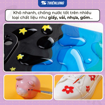 Màu nước Acrylic dạng tuýp 12ml Thiên Long Colokit ACR-C008