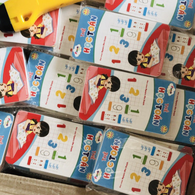 Flashcard- Bộ Thẻ học Toán giúp bé nhận biết mặt số và học tính dễ dàng