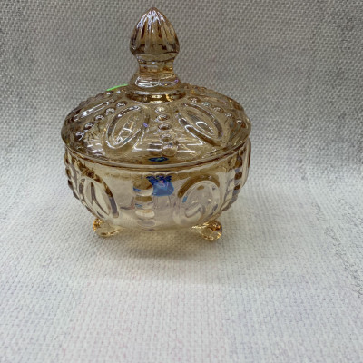 THỐ ĐƯNG MỨT TẾT THỦY TINH CÓ CHÂN MÀU VÀNG ( GIAO NGẪU NHIÊN ) - VD22