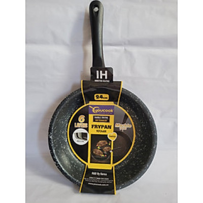 Chảo Nhôm Chống Dính Vân Đá Đáy Từ 24cm