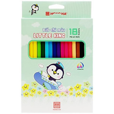 Hộp 18 Bút Chì Màu Little King - Hồng Hà 8125