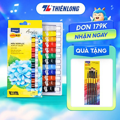 Màu nước Acrylic dạng tuýp 12ml Thiên Long Colokit ACR-C008