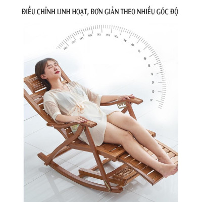 Ghế Bập Bênh Thư Giãn Kiểu Dáng Mới ( Tặng Kèm Nệm ) - Ghế Thư Giãn Bập Bênh Khung Chắc Chắn