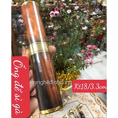 Ống đựng sì gà bằng gỗ trắc đỏ đen phong cánh lịch sự đẳng cấp