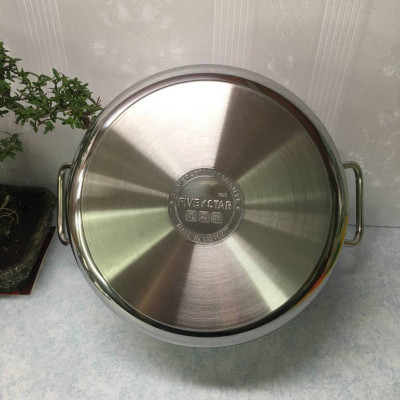 Nồi inox 3 đáy Fivestar FSN 24cm nắp inox - Hàng chính hãng