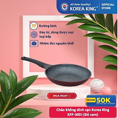 Chảo cạn Diamond Premium Korea King size 30 cm KFP-30DI - Hàng chính hãng