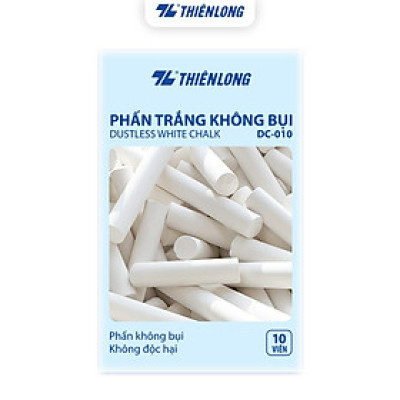 Phấn trắng không bụi - Dustless white Chalk Thiên Long DC-010