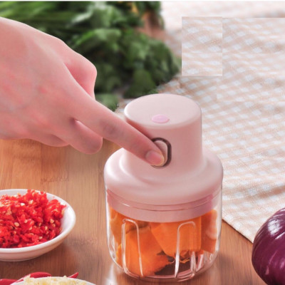 Máy xay tỏi, xay thức ăn mini bằng pin qua cổng usb