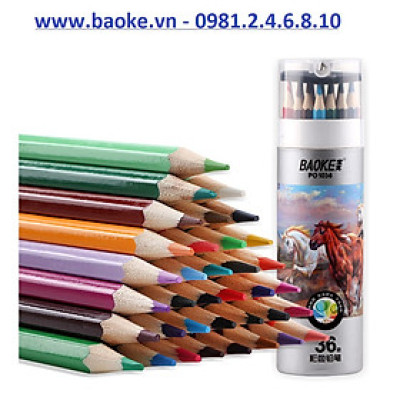 Bút chì 36 màu kèm gọt chì Baoke - PO1036