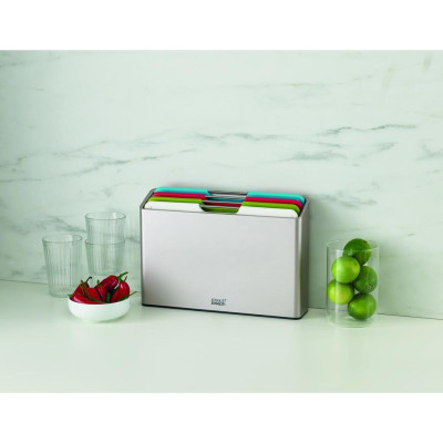 Bộ thớt Joseph Joseph 003406 - Folio Silver Regular Free Knife