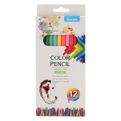 Chì 12 Màu Dài Hộp Giấy Guangbo - HQT04551