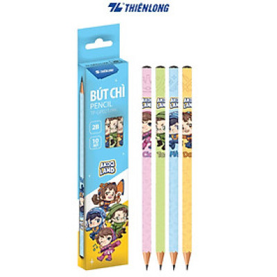 Combo 10 Bút chì gỗ nhân vật Akooland Thiên Long TP-GP021/AK - Mẫu ngẫu nhiên