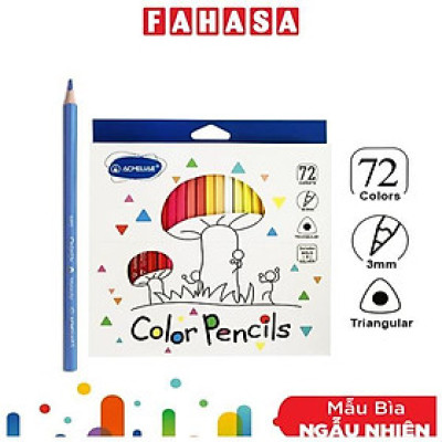 Hộp 72 Bút Chì Màu Tam Giác Dài - Acmeliae 9402-72 (Màu Bao Bì Giao Ngẫu Nhiên)
