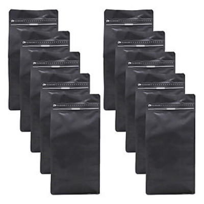 Túi Zip Đáy Bằng Pocket Đen Mờ (13 x 26.5 cm)