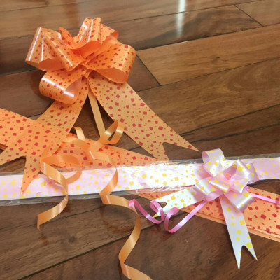 200 nơ rút size 1,2cm trang trí hộp quà lễ tiệc nhiều mẫu