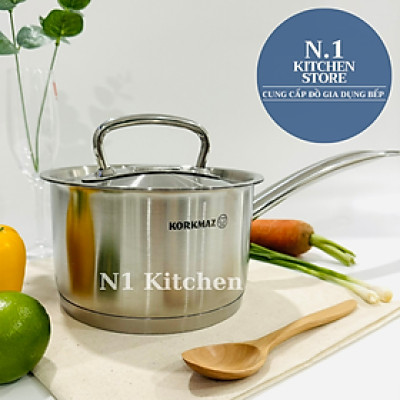 Nồi Quánh inox cao cấp Korkmaz Proline 2 lít có nắp - A1157 - Hàng chính hãng