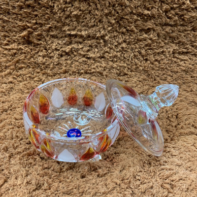 THỐ ĐỰNG MỨT TẾT THỦY TINH CÓ CHÂN - VD22