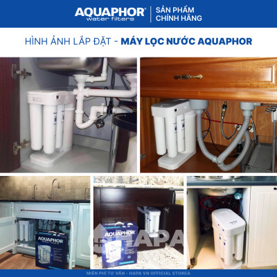Bộ 4 Lõi Lọc Nước AQUAPHOR Nhập Khẩu Thay Cho Máy AQUAPHOR MORION RO DWM 101S - Hàng Chính Hãng